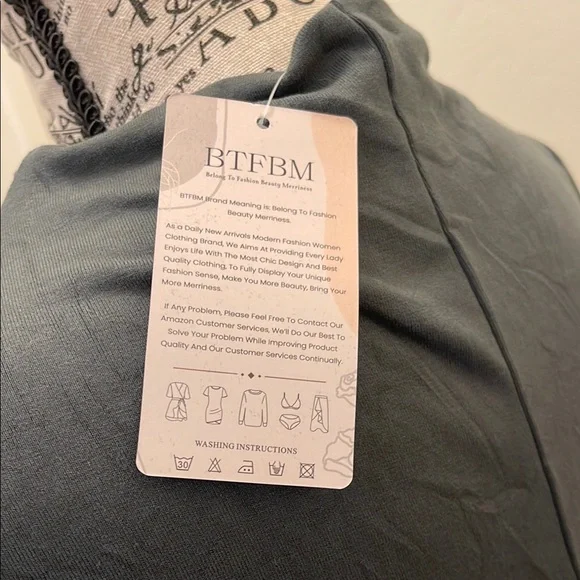 BTFBM Women's Ruched Bodycon Green Cowl Neck Maxi Dress - Picture 5 of 6